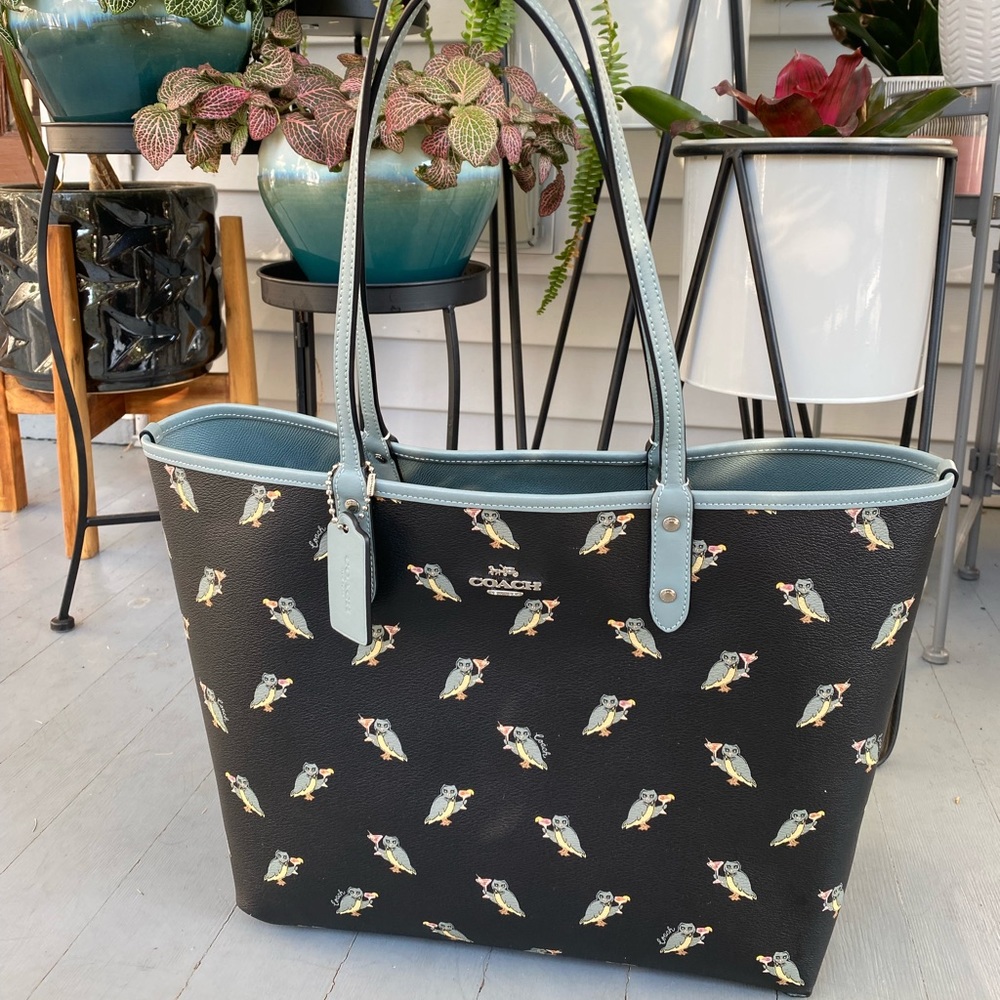 Coach City Tote- Party Owl